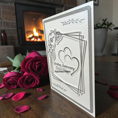 Custom Cutout Milestone Anniversary Card (5x7)