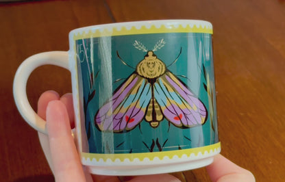 Vintage Stamp Bug Mug - 10oz